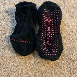 Pink pure barre sock